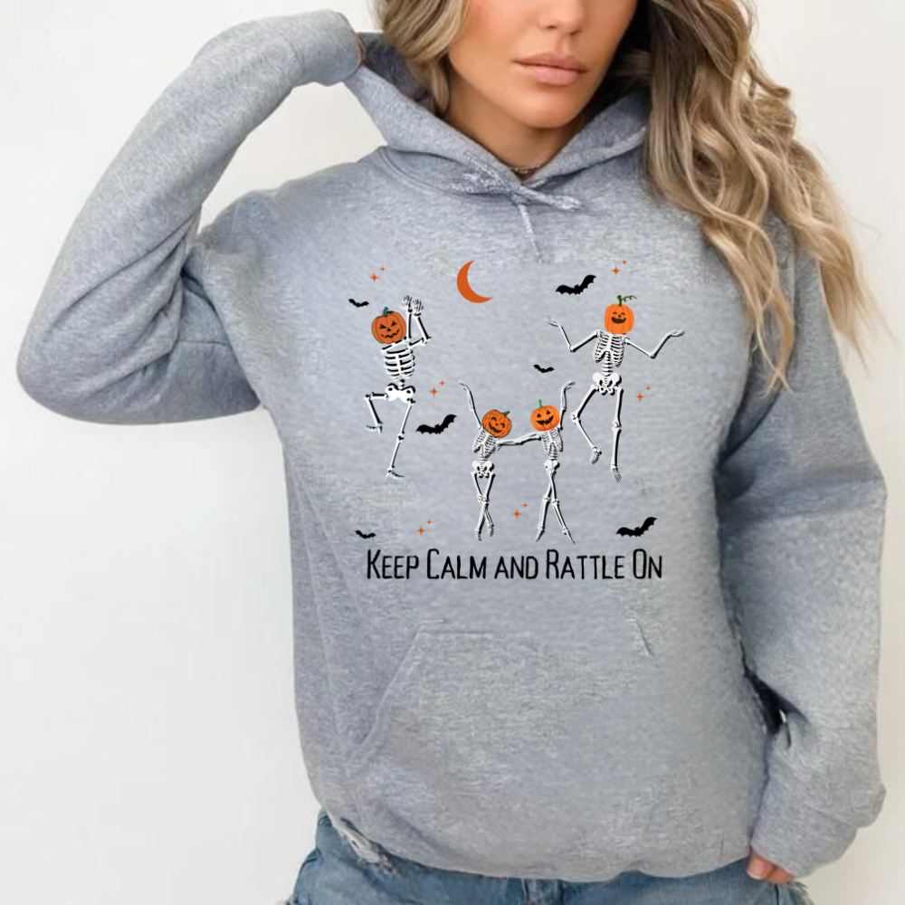 Skeleton Dance Halloween Pullover Hoodie, Halloween Season, Spooky Season, Gifts for Her