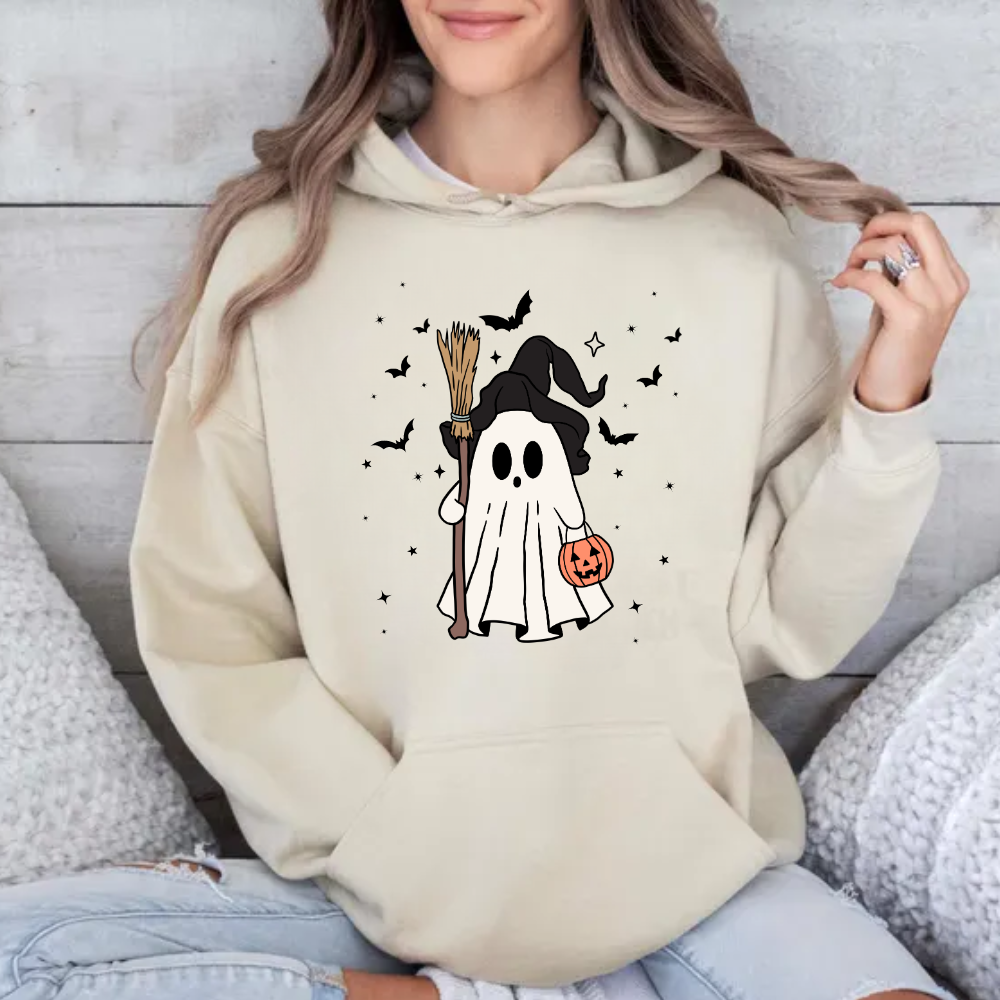 Halloween Ghost Sweatshirt, Cute Ghost Hoodie, Trick or Treat, Pumpkin Season