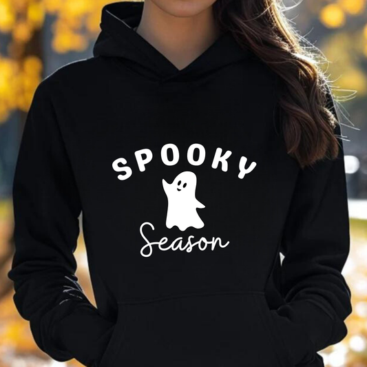 Spooky Season Ladies Sweatshirt, Halloween Ghost Shirt, Cute Halloween Shirt