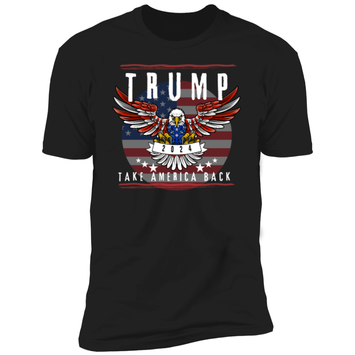 Patriotic Trump Supporter Short Sleeve T-Shirt, Debate, Take America Back, Election 2024