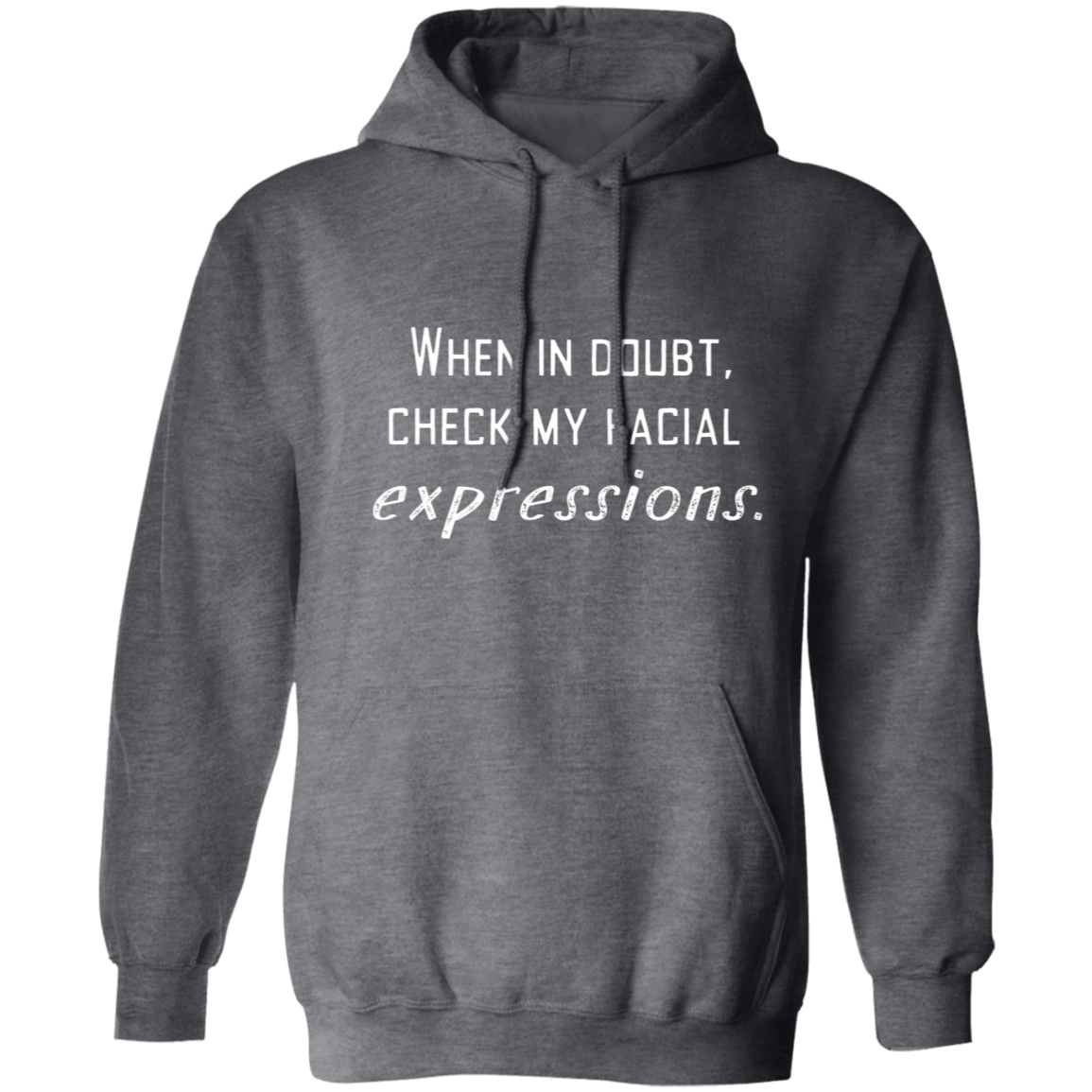 Facial Expressions Pullover Hoodie, Birthday Gifts