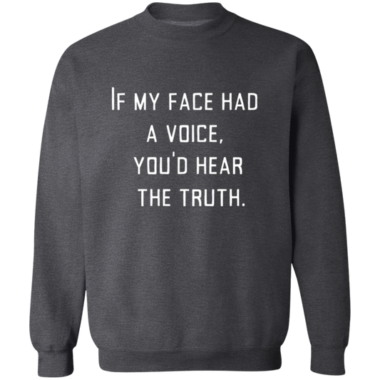 Facial Expressions Crewneck Pullover Sweatshirt, Birthday Gift, Gifts.