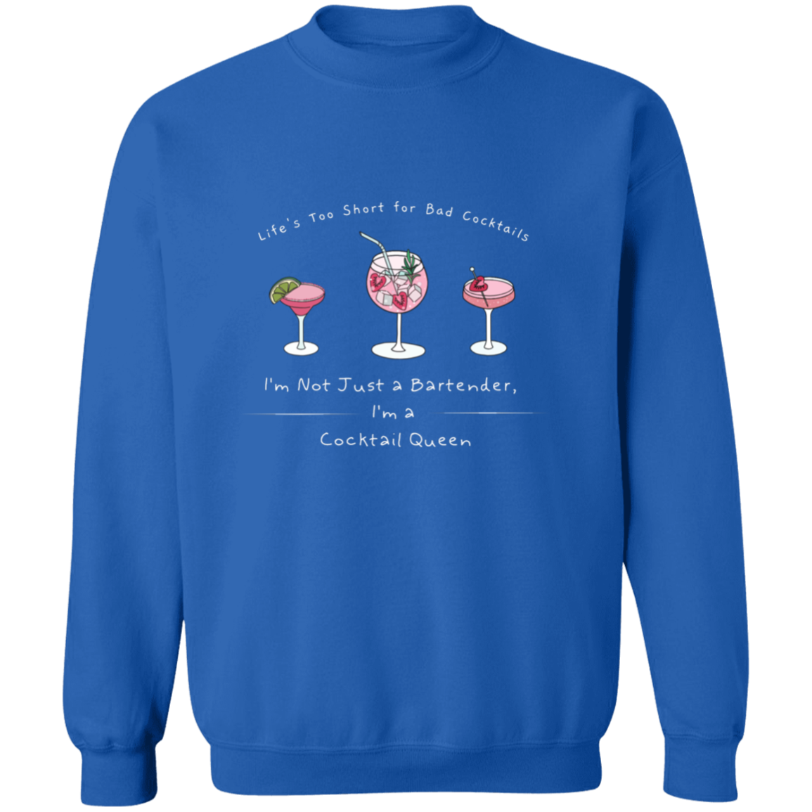 Bartending Ladies Crewneck Pullover Sweatshirt