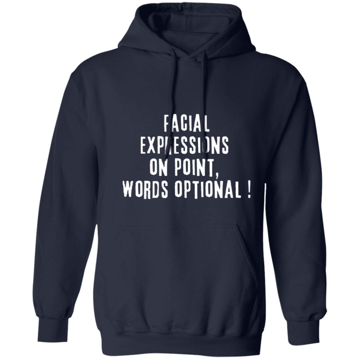 Facial Expressions Pullover Hoodie, Birthday Gift