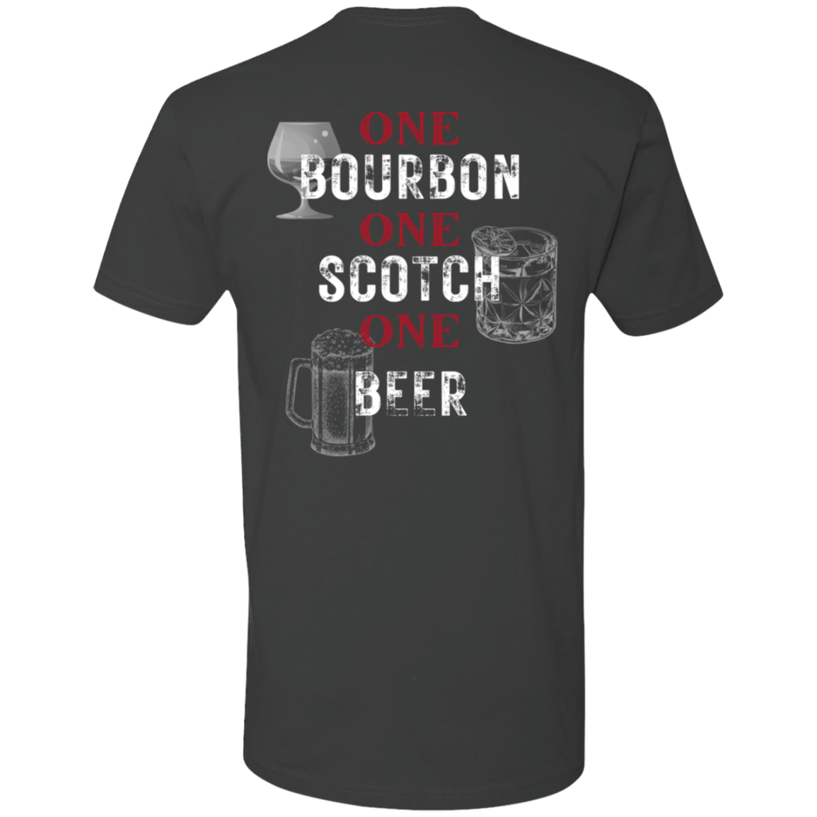Bourbon Scotch Beer/ Men's Short Sleeve T-Shirt