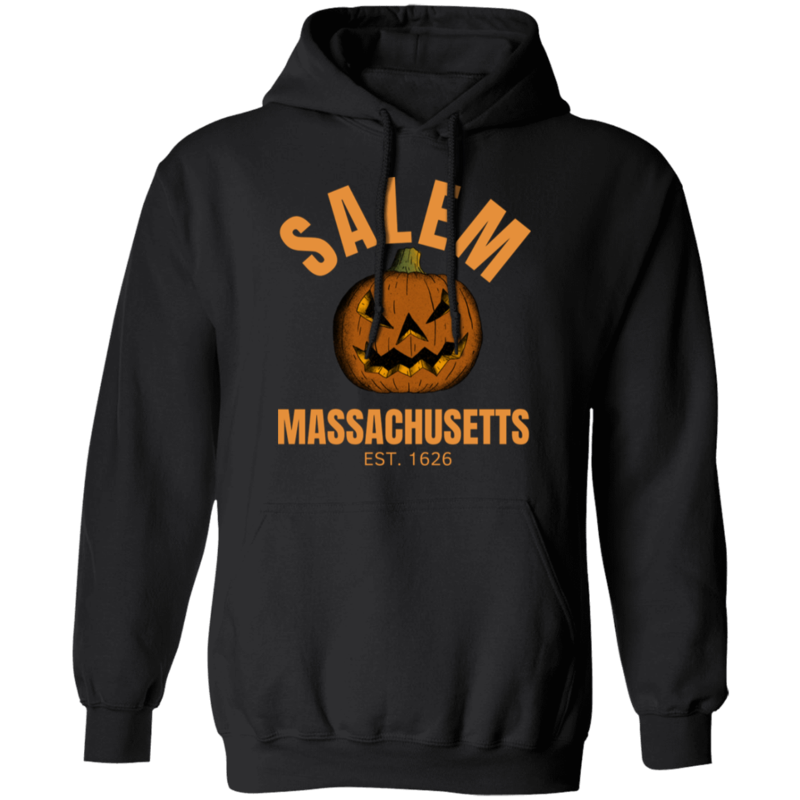 Salem Mass Est. 1626 Halloween Pullover Hoodie, Spooky Season, Halloween Season Adult Theme