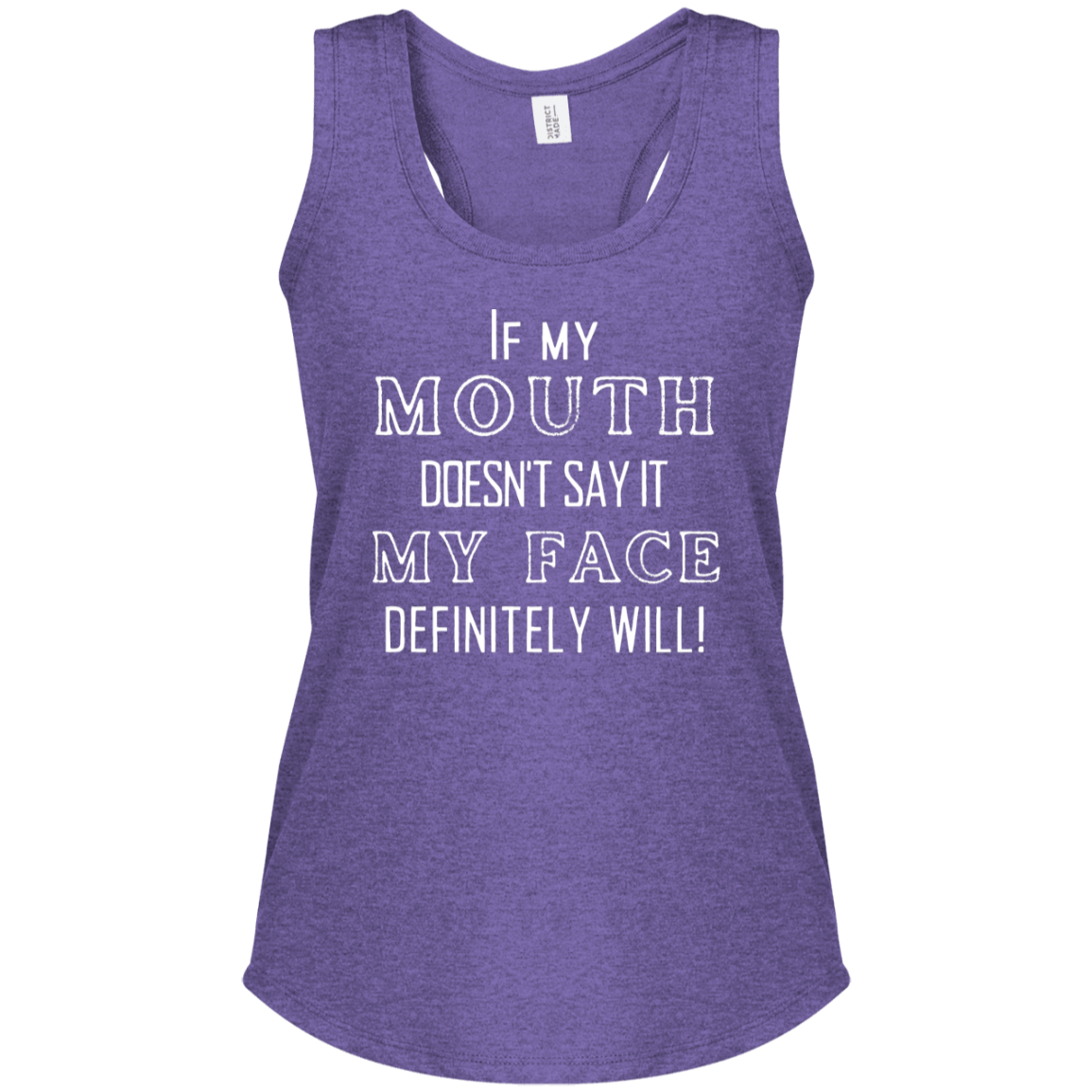 Fun Humor Women's Perfect Tri Racerback Tank