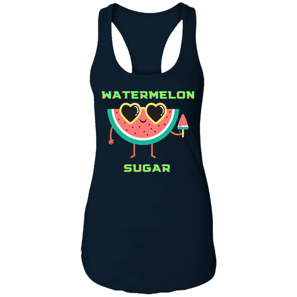 Ladies fun summer  Watermelon Sugar Ladies Ideal Racerback Tank