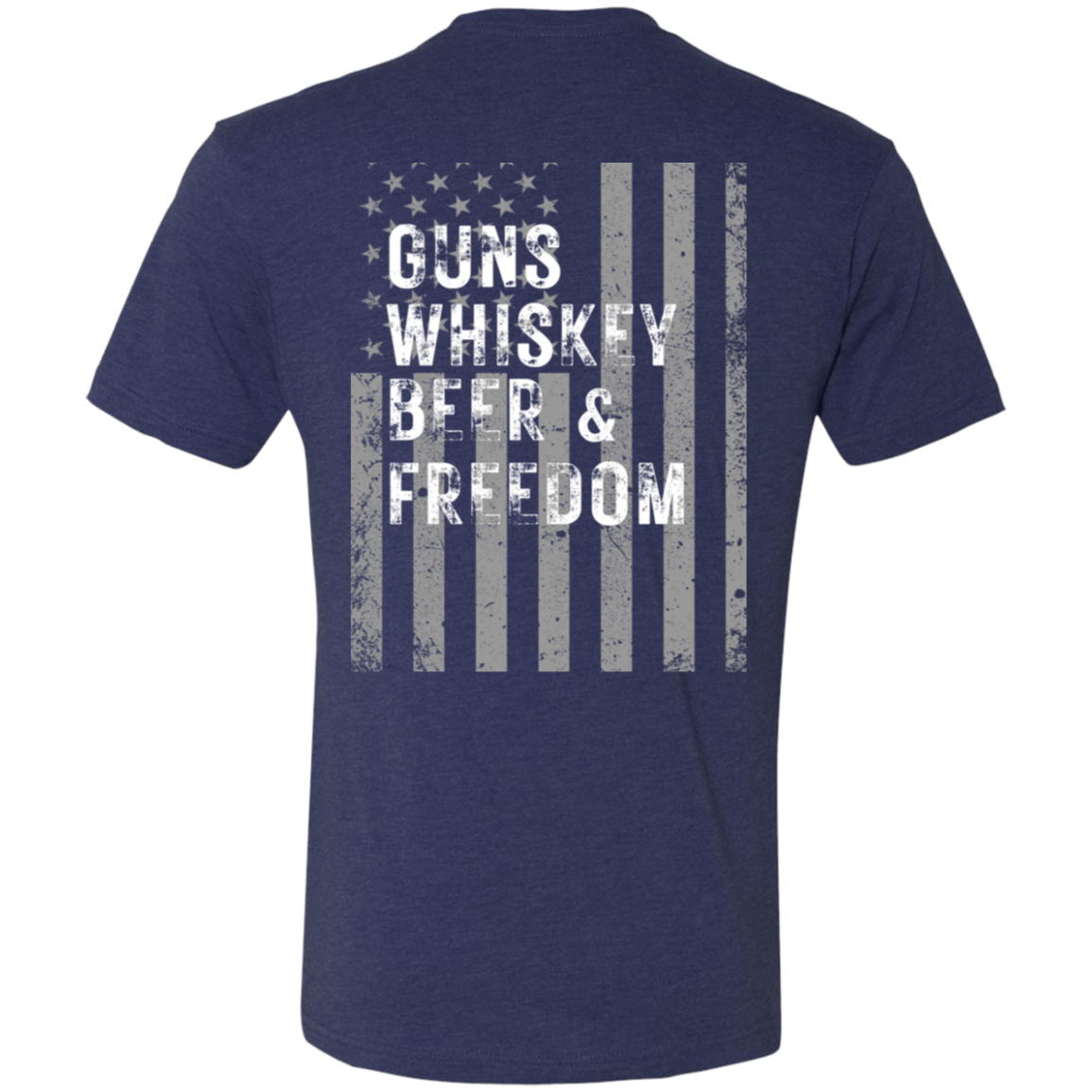 Guns Whiskey Beer & Freedom Men's Triblend T-Shirt