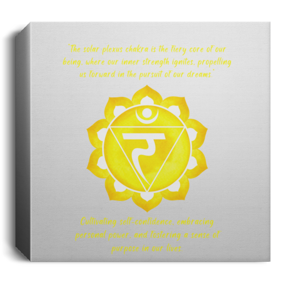 Solar Plexus Chakra/ Deluxe Square Canvas 1.5in Frame