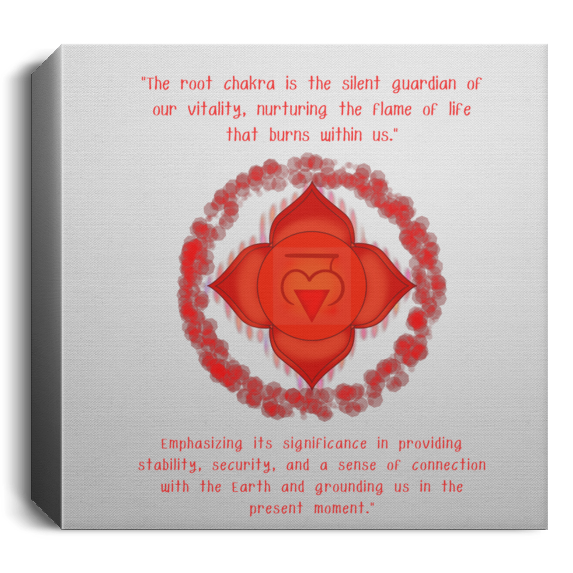 Root Chakra /Gifts/Deluxe Square Canvas 1.5in Frame
