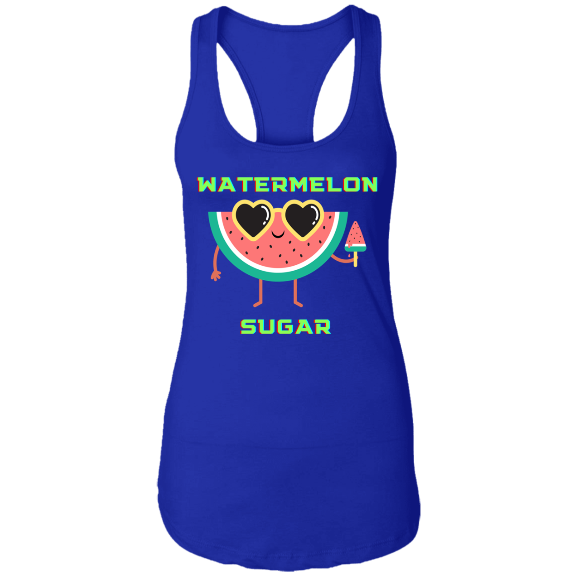 Ladies fun summer  Watermelon Sugar Ladies Ideal Racerback Tank