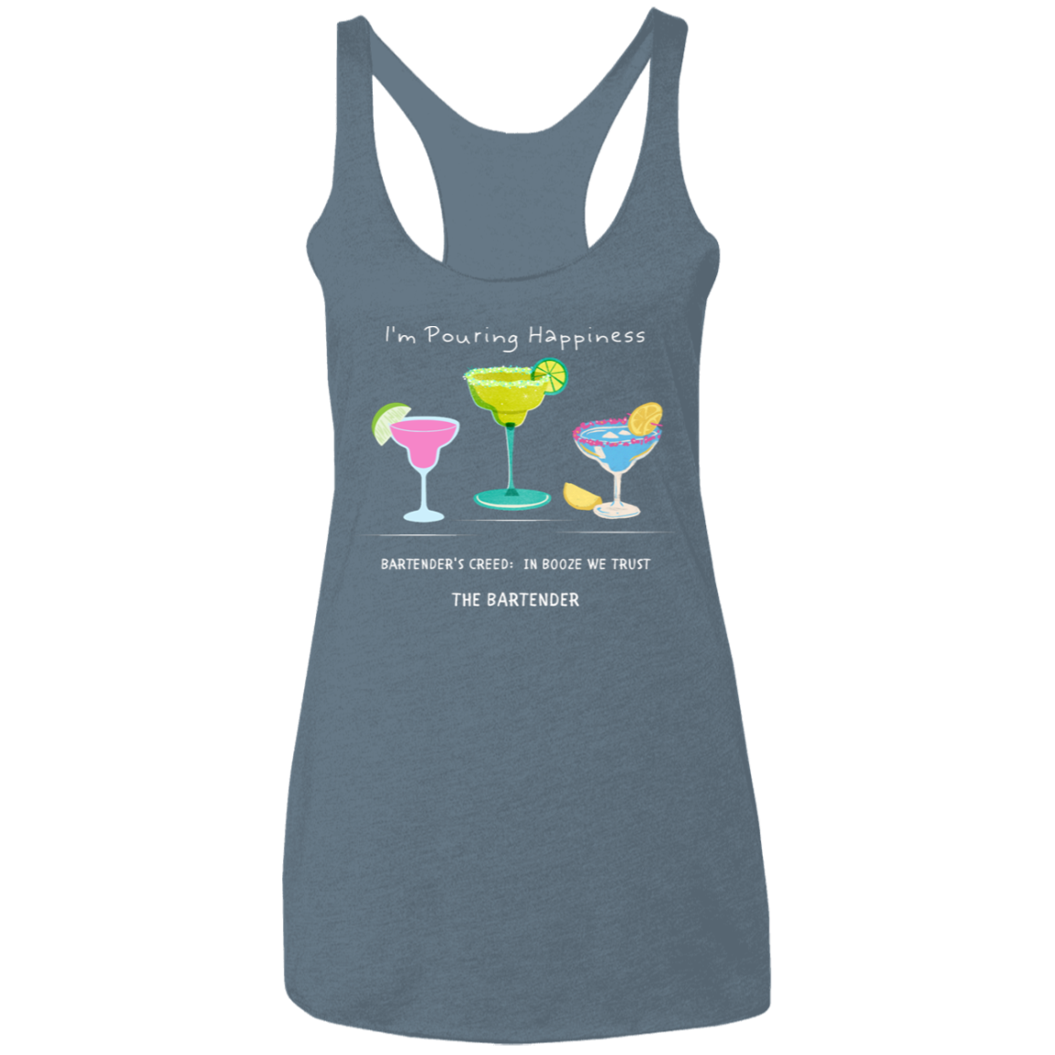 Bartending Ladies' Triblend Racerback Tank