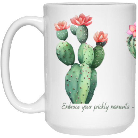 Cactus Inspirational  Coffee  White Mug