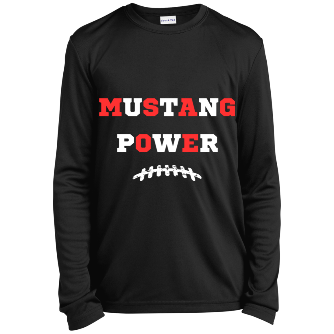 Mustang Power Youth Long Sleeve Performance Tee