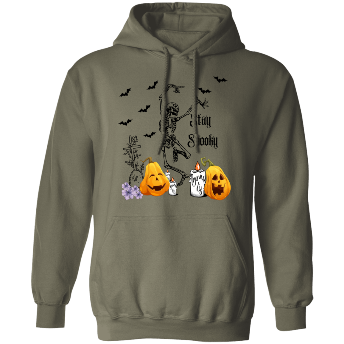 Stay Spooky Halloween Pullover Hoodie, Spooky Season, Pumpkin Season