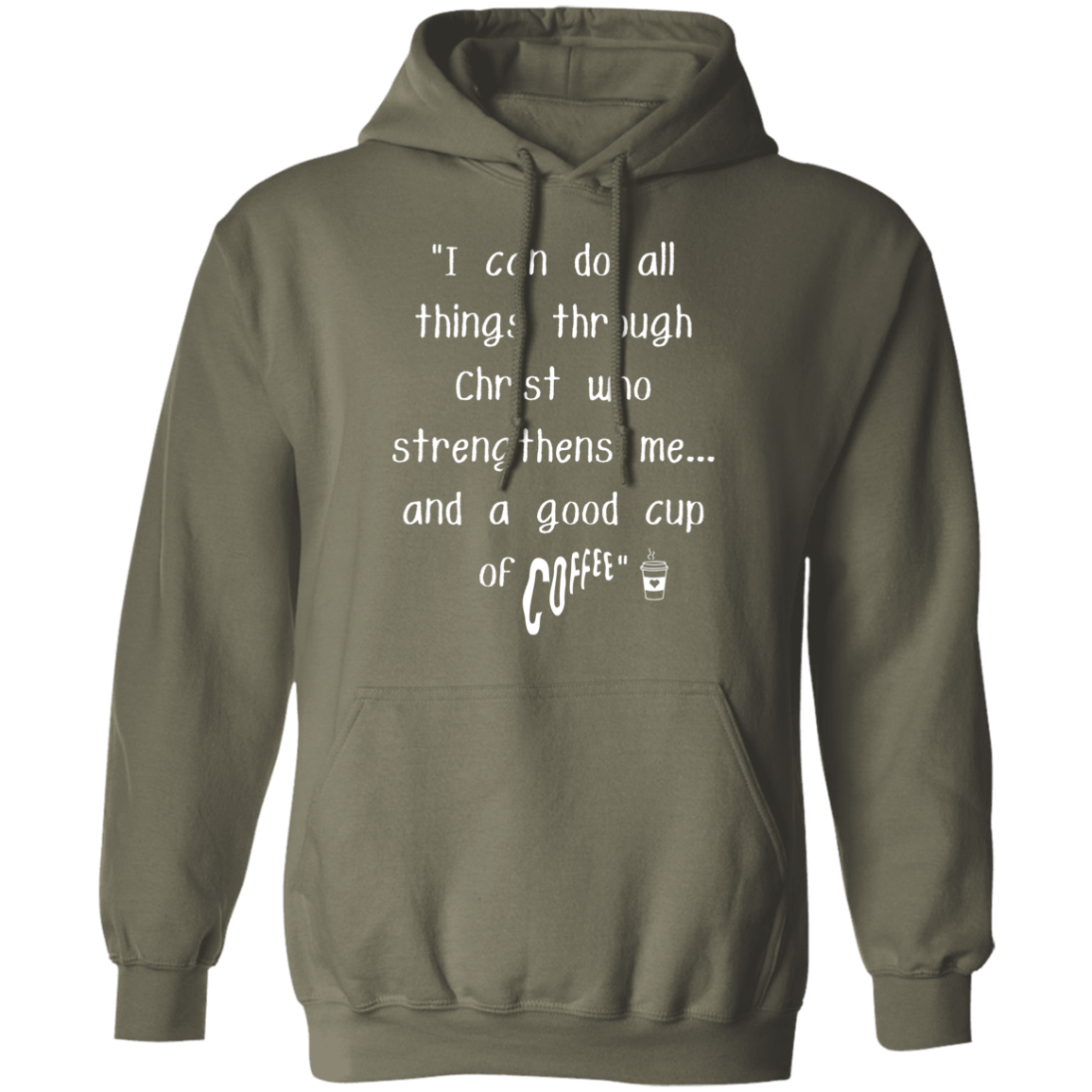 All Things Through Christ and Coffee / Unisex Pullover Hoodie