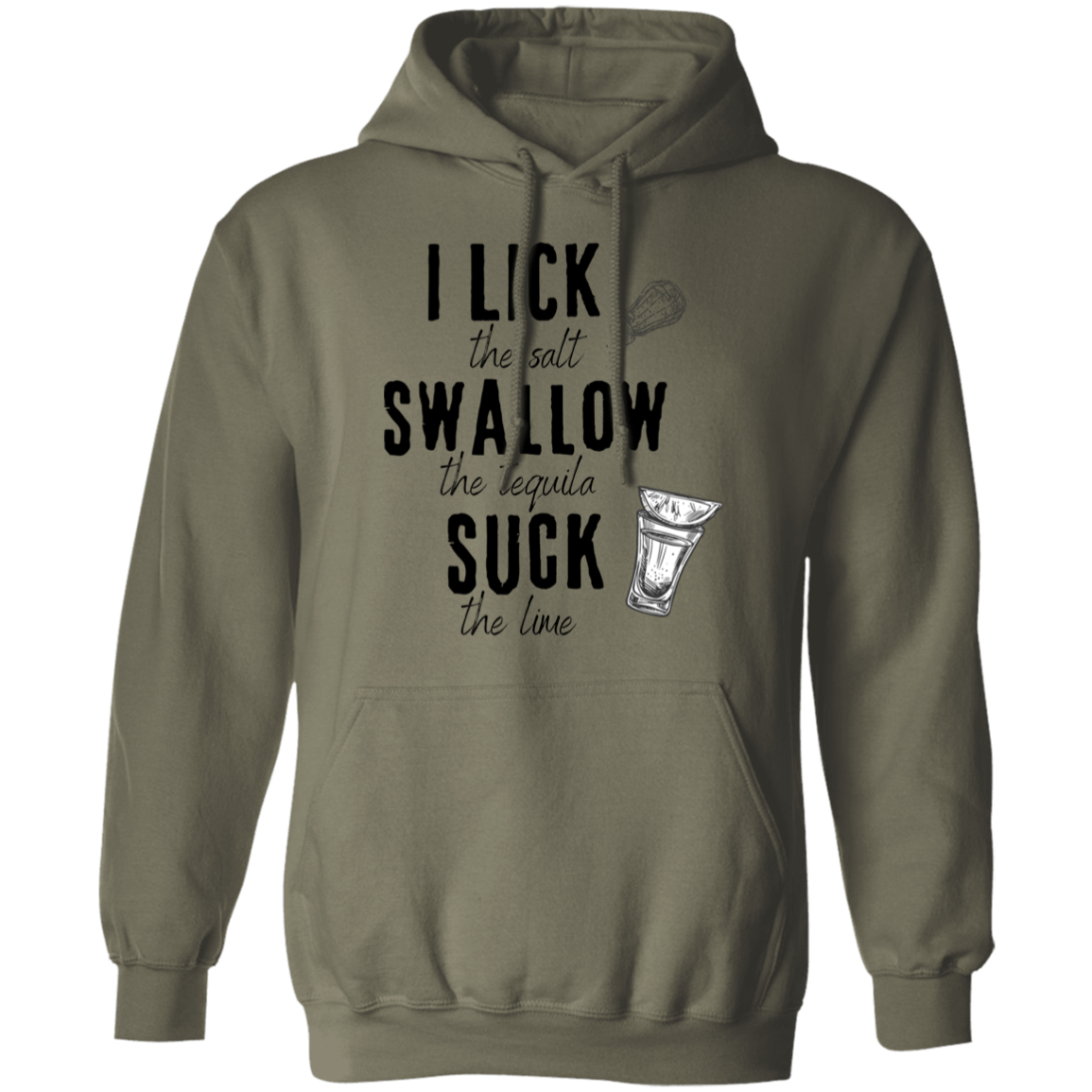 Lick the Lime, Birthday Gift, Fun Humor Pullover Hoodie, Funny Hoodie