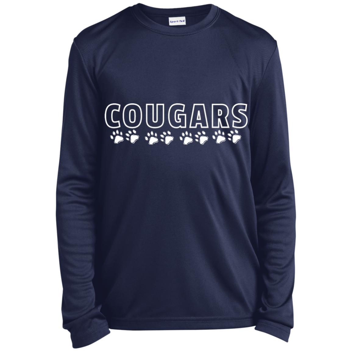 Cougars Spirit/ Youth Long Sleeve Performance Tee