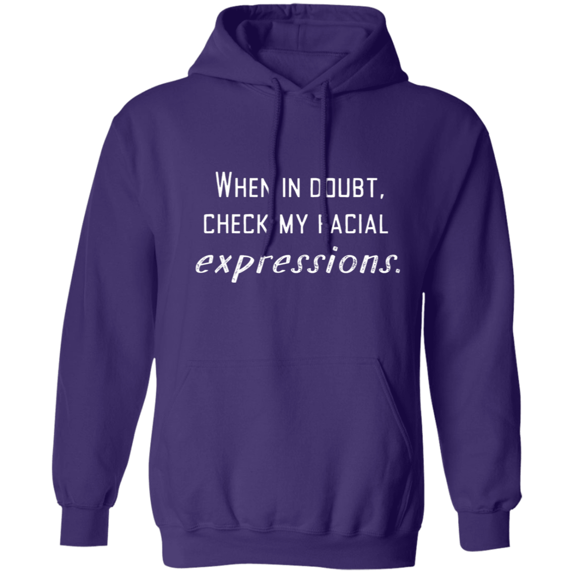 Facial Expressions Pullover Hoodie, Birthday Gifts