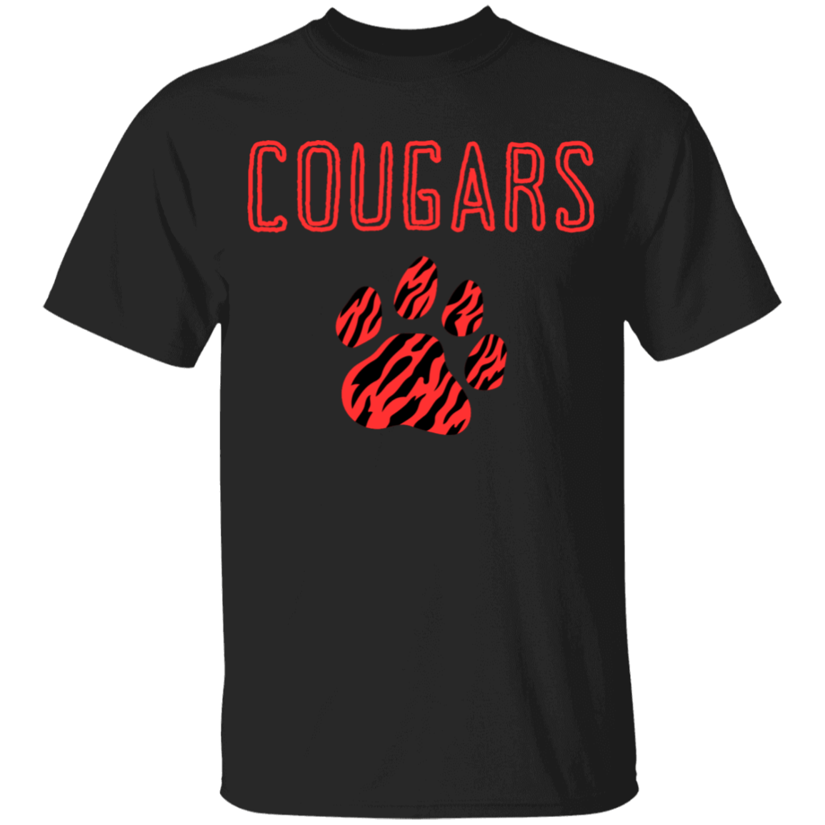 Cougars Spirit School Youth  Cotton T-Shirt