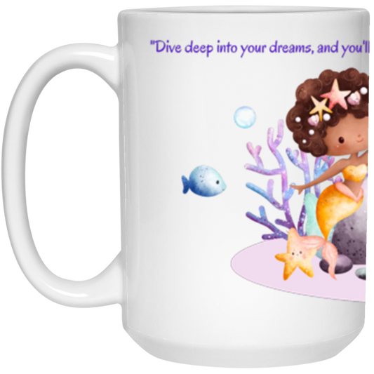 Mermaids & Dreams White Coffee Mug