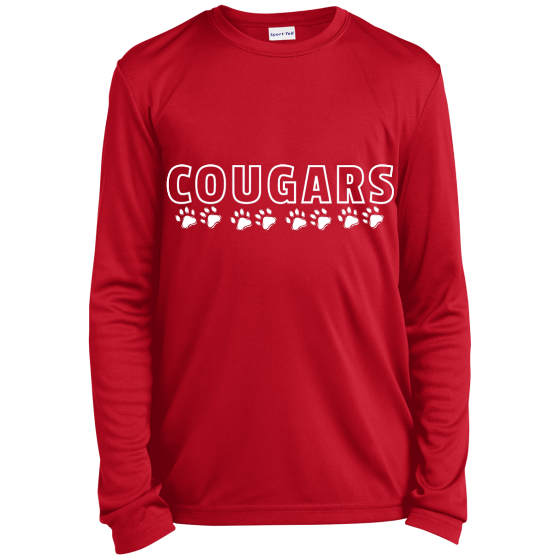 Cougars Spirit/ Youth Long Sleeve Performance Tee