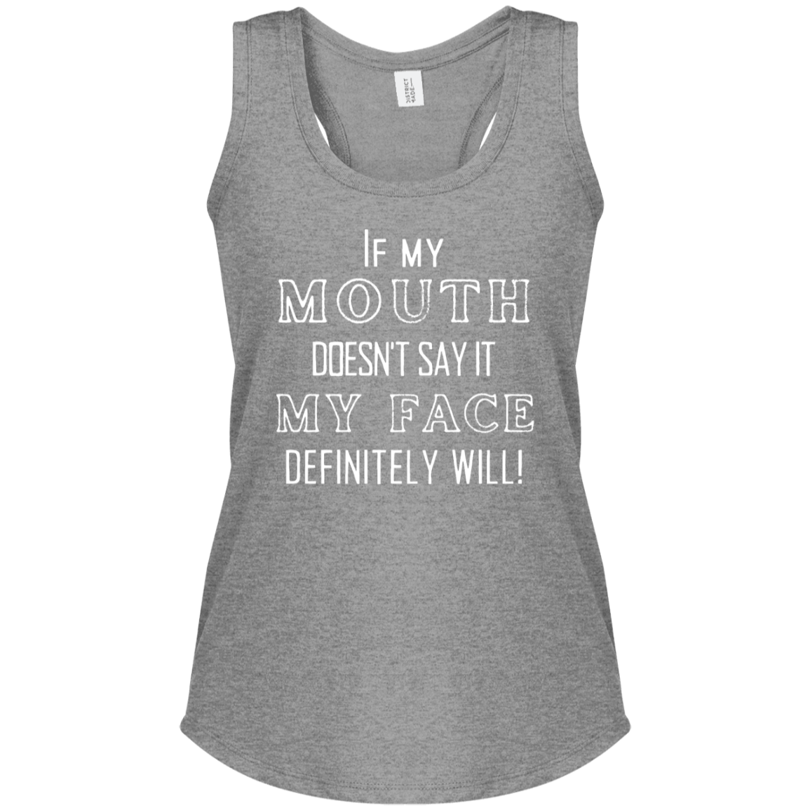 Fun Humor Women's Perfect Tri Racerback Tank