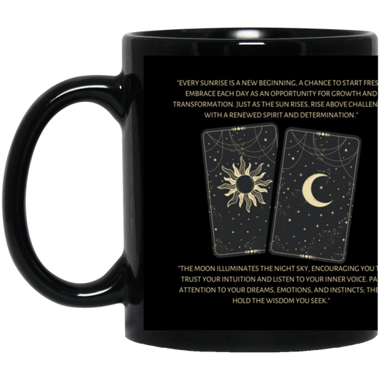 Sun & Moon 11 oz. Black Mug