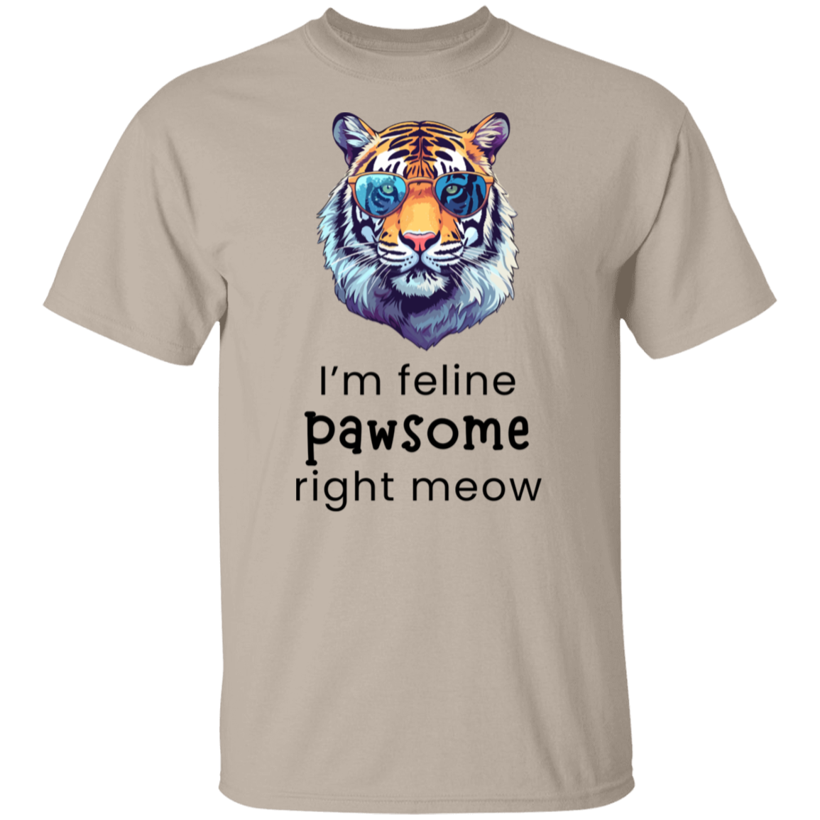 Cat Lovers Ladie's Feline Pawsome Right Meow T-shirt