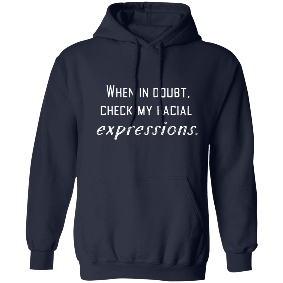 Facial Expressions Pullover Hoodie, Birthday Gifts