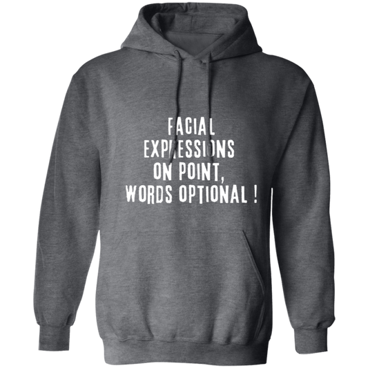 Facial Expressions Pullover Hoodie, Birthday Gift