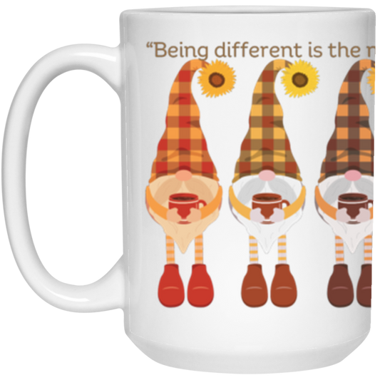 Gnome Holiday White Coffee Mug