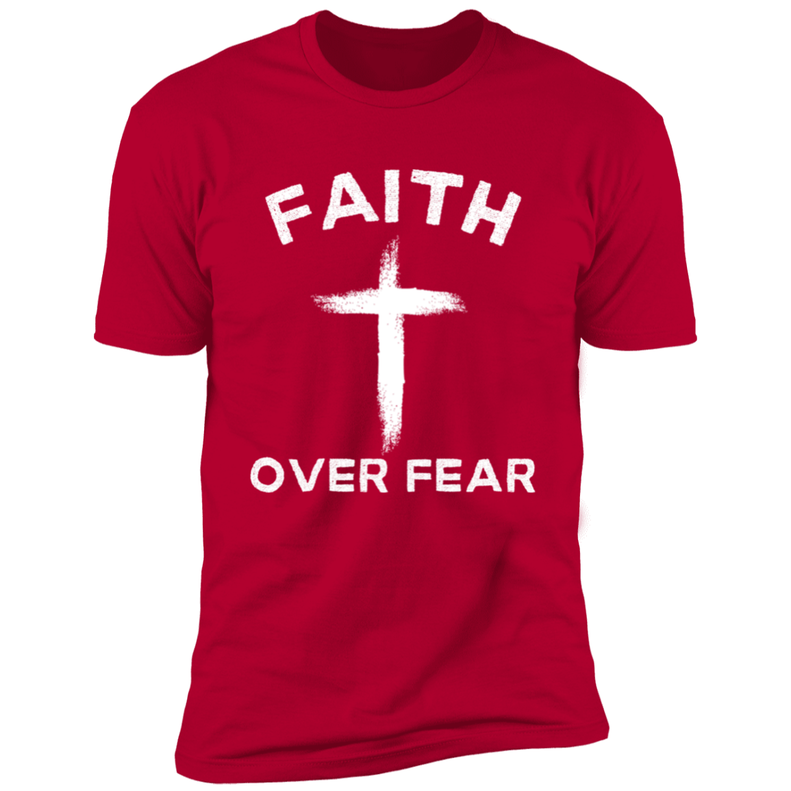 Faith Over Fear Printed T-Shirt /Custom Short Sleeve Tee