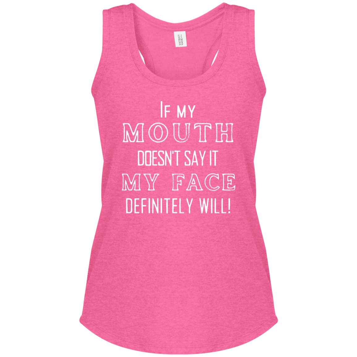 Fun Humor Women's Perfect Tri Racerback Tank