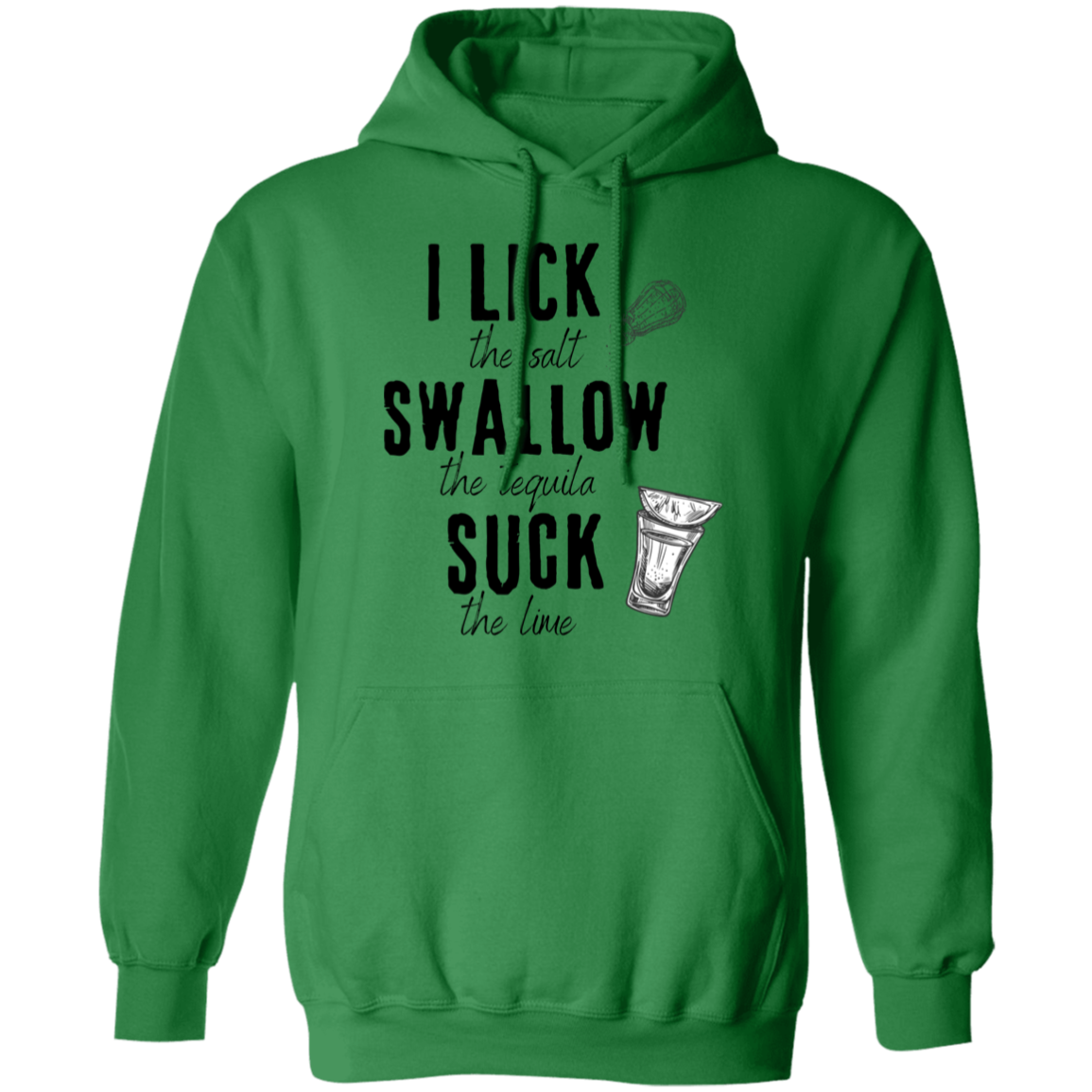 Lick the Lime, Birthday Gift, Fun Humor Pullover Hoodie, Funny Hoodie