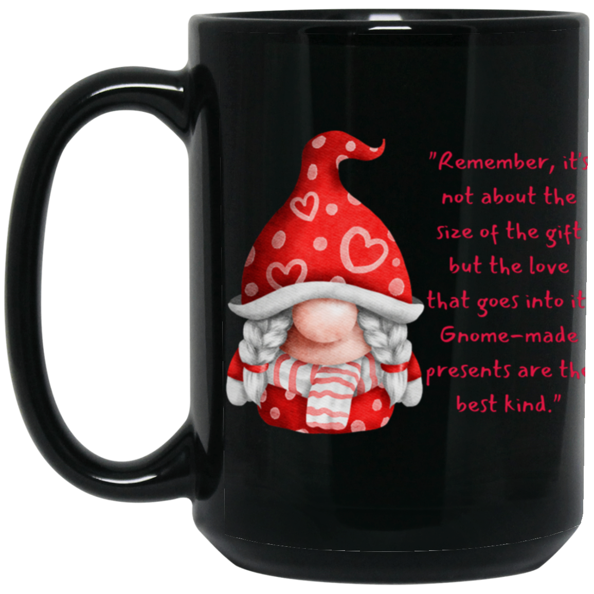 Christmas Mug Gnome Black Mug Gift