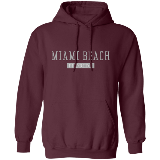 College Pullover Hoodie Miami Beach, Birthday Gift Hoodie