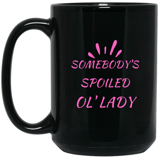 Surprise Her with this Fun Talk Coffee  Tea 15 oz. Black Mug