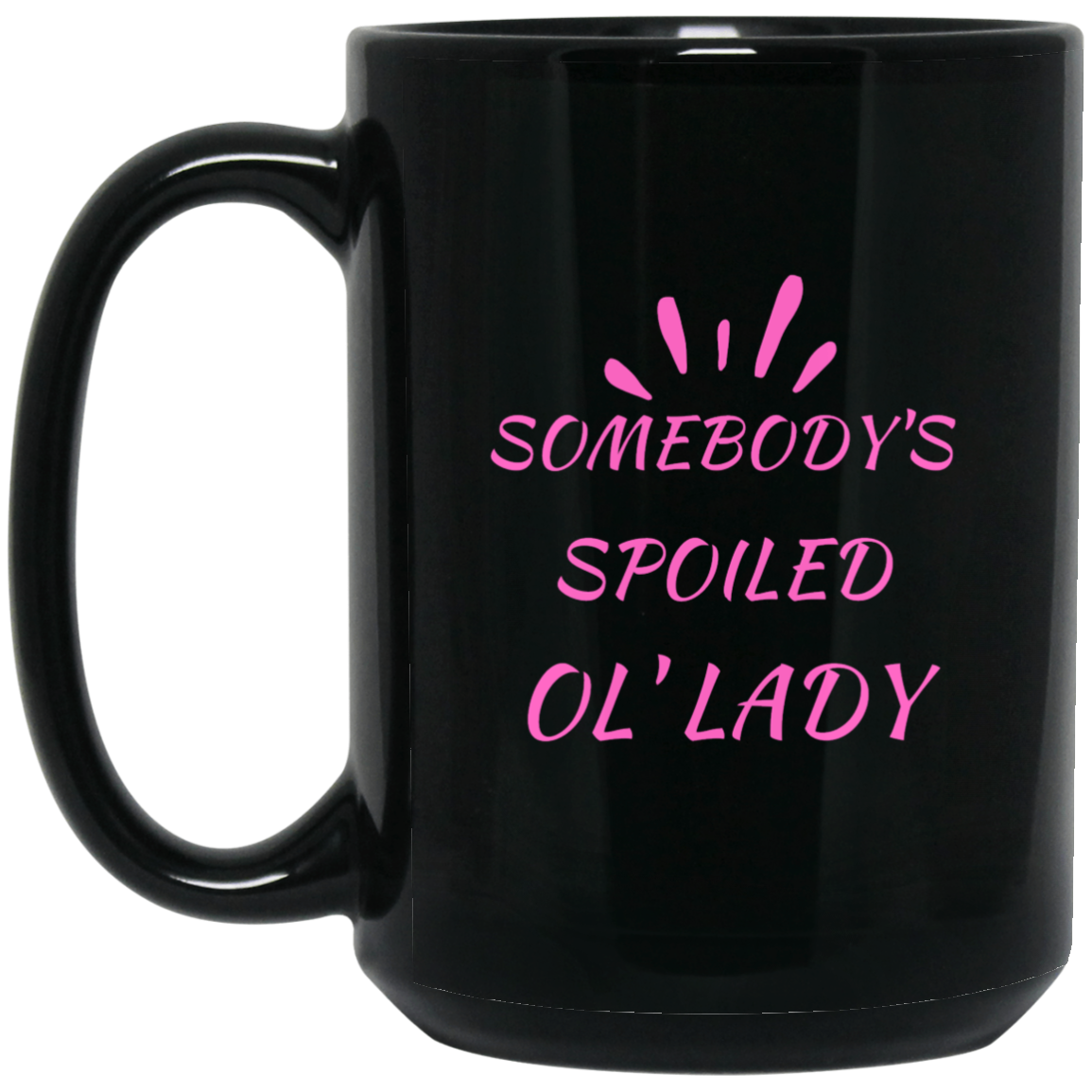 Surprise Her with this Fun Talk Coffee  Tea 15 oz. Black Mug