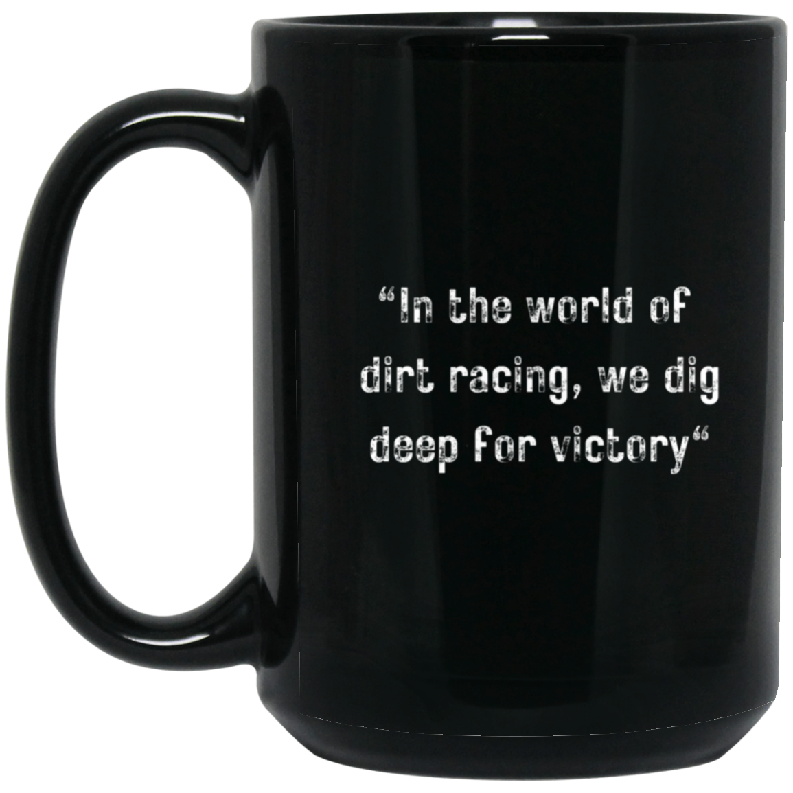 World of Racing  15 oz. Black Mug