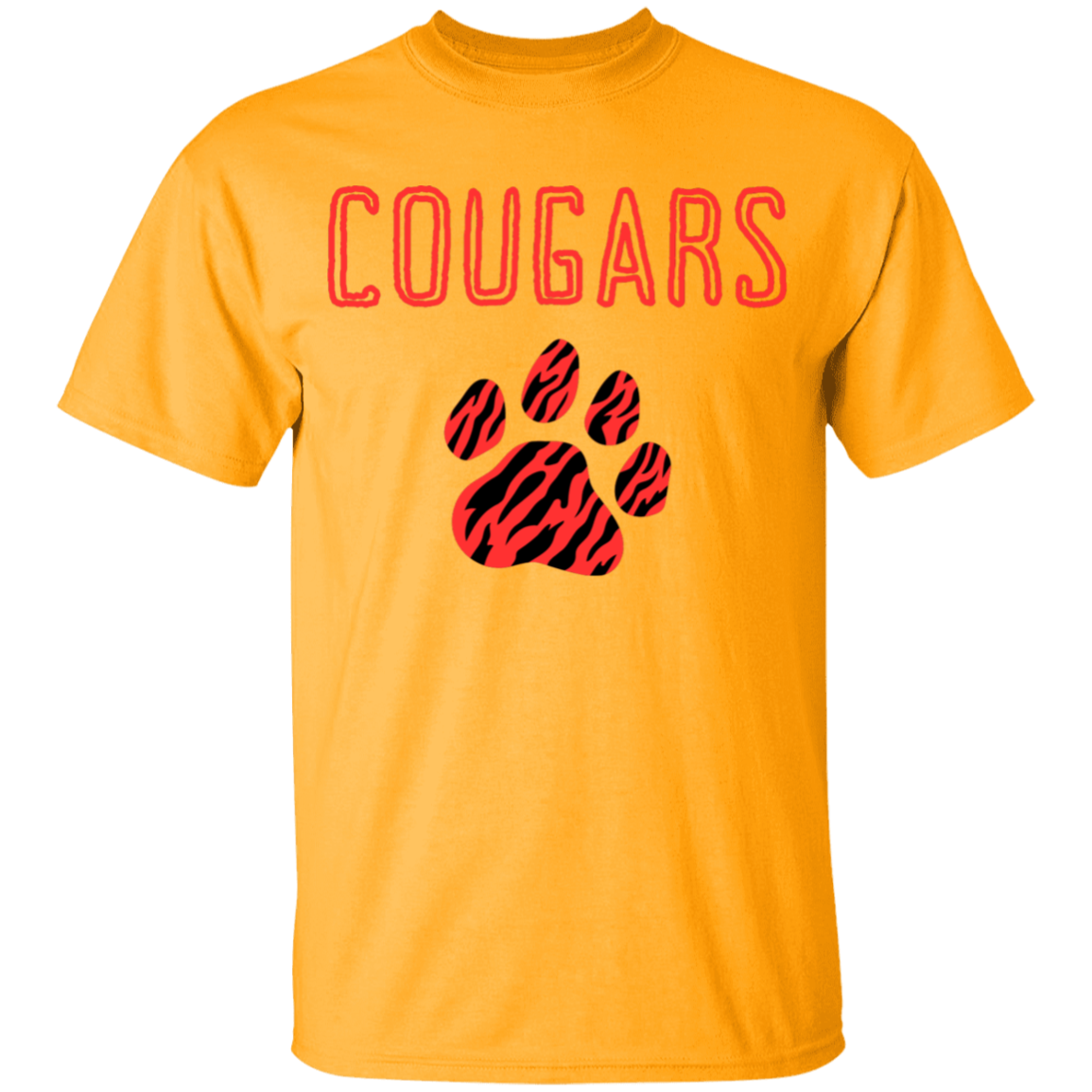 Cougars Spirit School Youth  Cotton T-Shirt