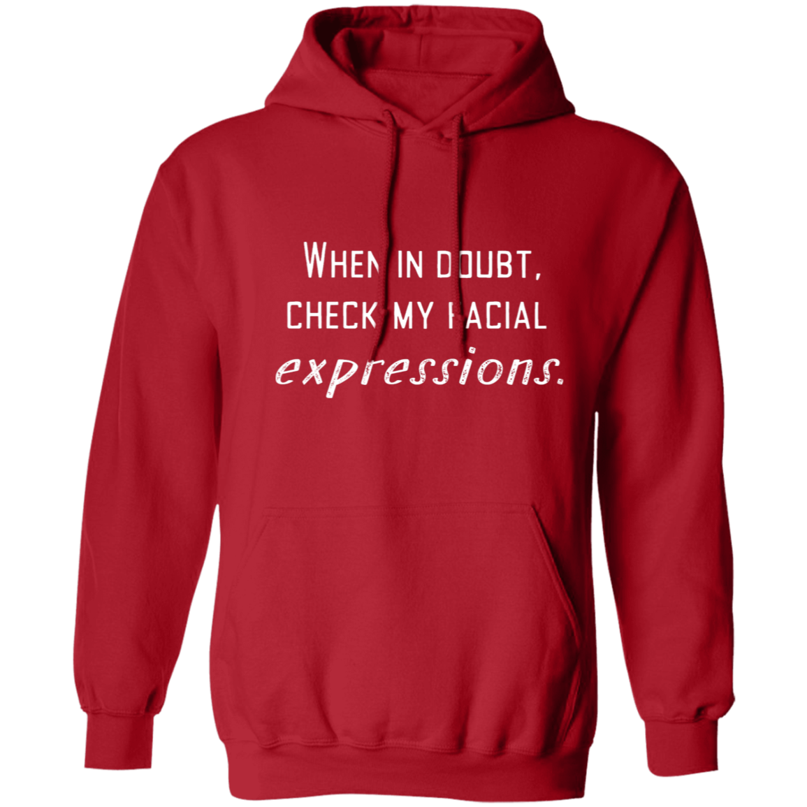 Facial Expressions Pullover Hoodie, Birthday Gifts