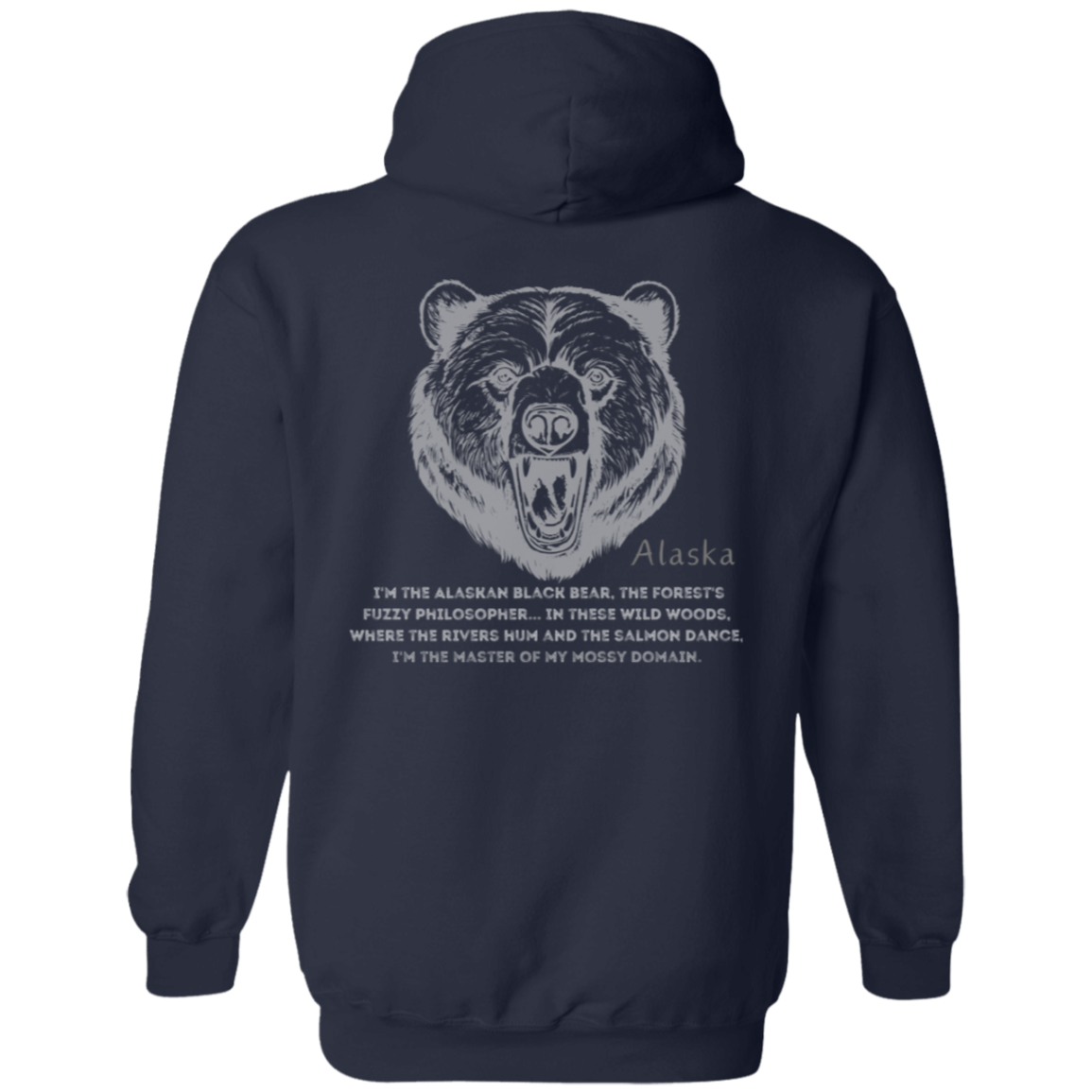 Alaskan Bear Hoodie Pullover Hoodie, Men's Birthday Gifts
