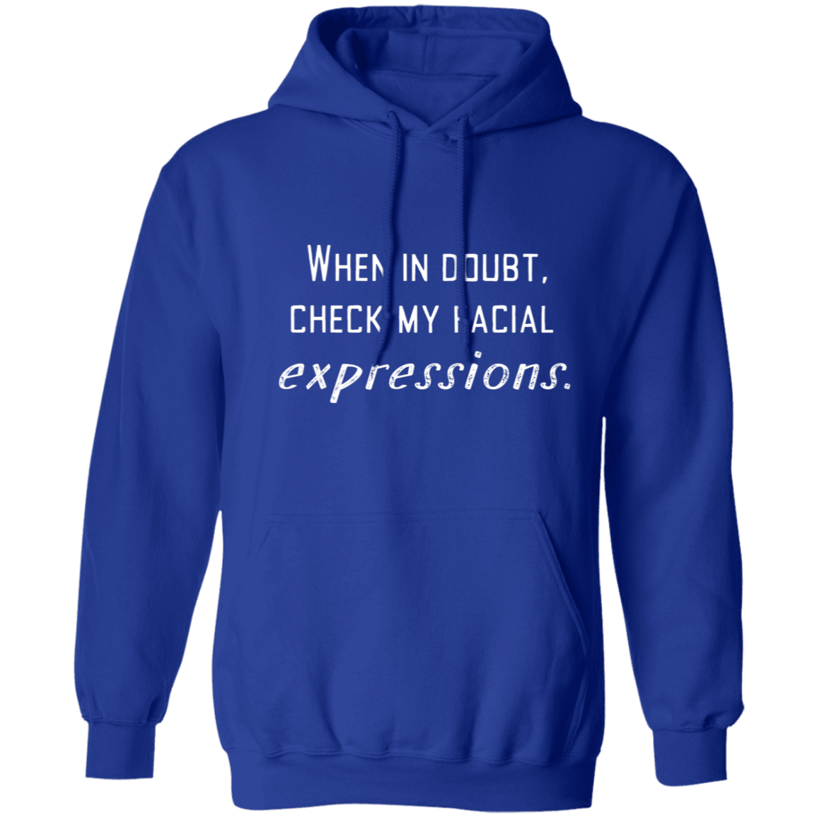 Facial Expressions Pullover Hoodie, Birthday Gifts