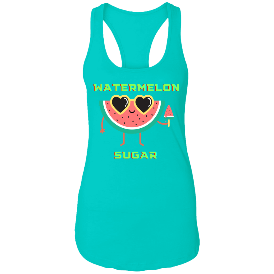 Ladies fun summer  Watermelon Sugar Ladies Ideal Racerback Tank