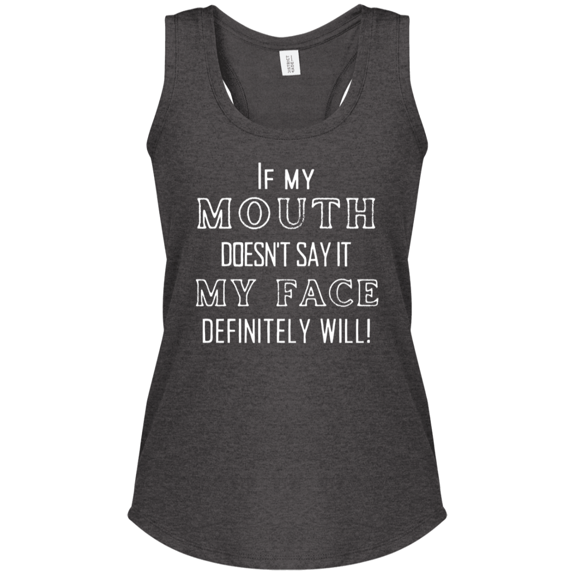 Fun Humor Women's Perfect Tri Racerback Tank