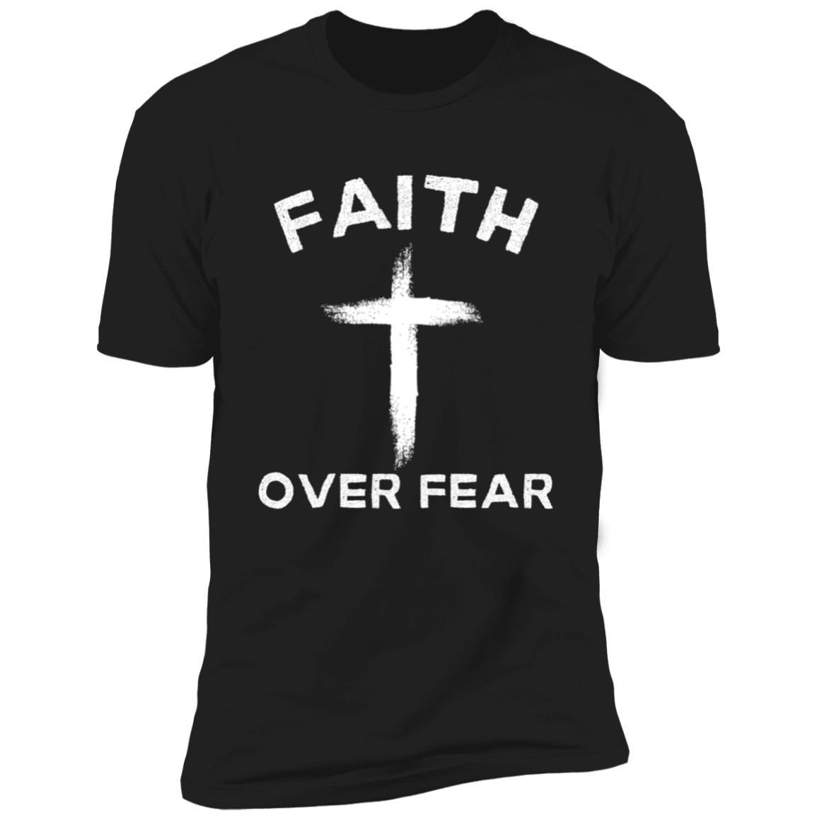Faith Over Fear Printed T-Shirt /Custom Short Sleeve Tee
