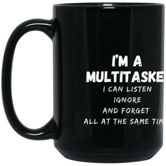 Multitask Birthday Gift Coffee Mug 15oz Black Mug