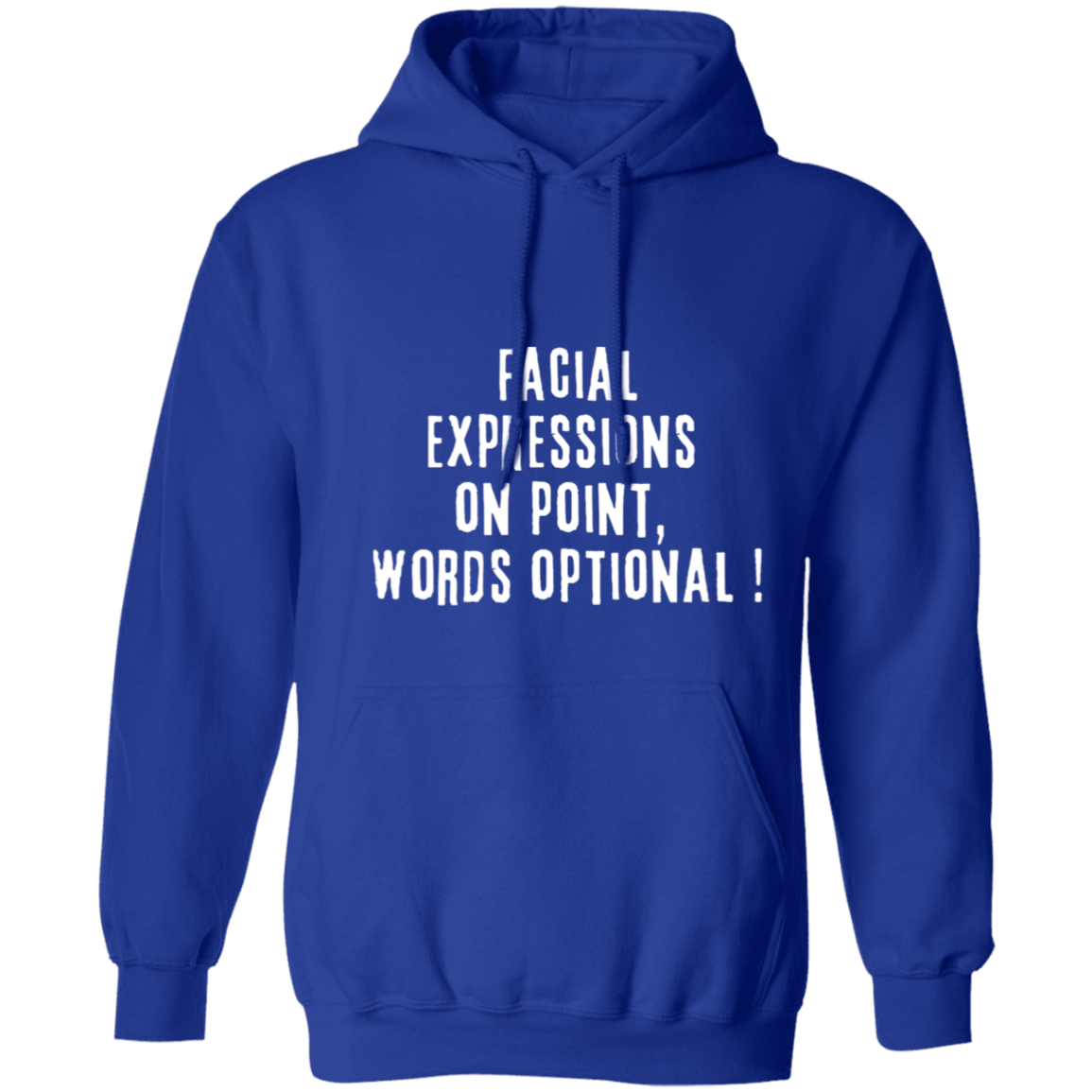 Facial Expressions Pullover Hoodie, Birthday Gift